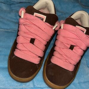 Puma Pink and Brown Kids Shoes